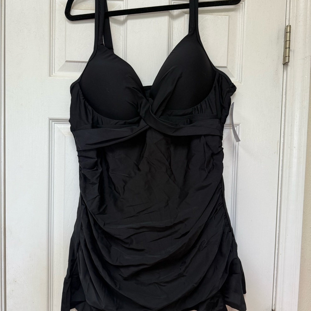 Sophisticated Black Women's One-Piece Swimsuit